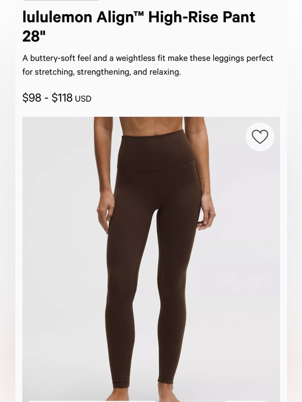lululemon Align™ High-Rise Pant 28"